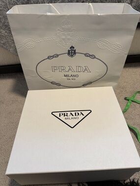 Prada White and Black Logo Gift Set